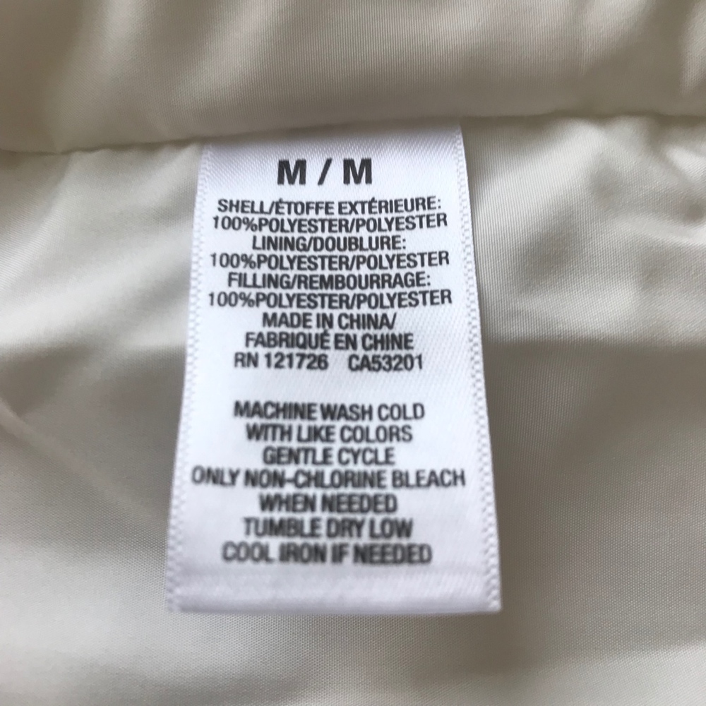 Aeropostale Quilted White Puffer Jacket - Picture 3 of 4